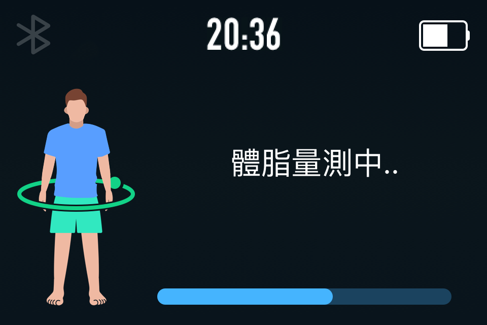 體脂量測畫面